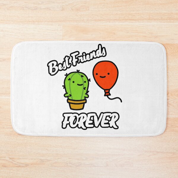 Item preview, Cactus and Balloon Best Friends Forever White funny cactus designed and sold by RiciPaneto.