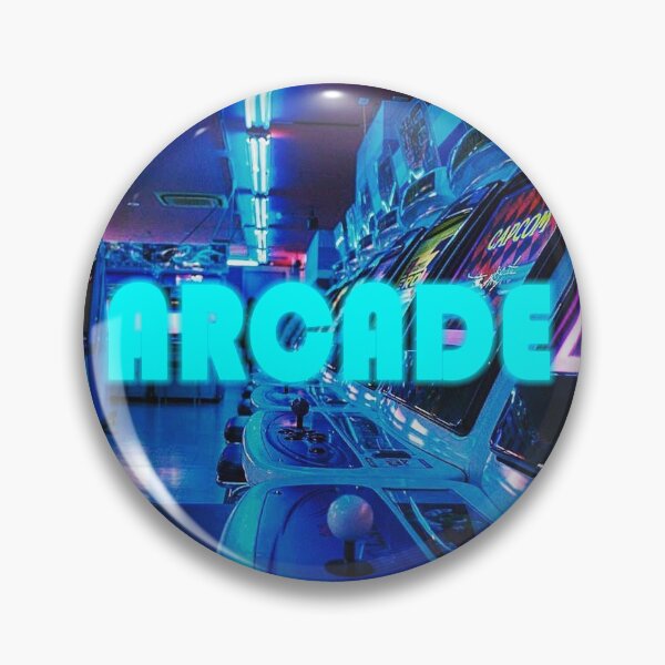 Item preview, Arcade blue aesthetic wall paper designed and sold by RudeCA.