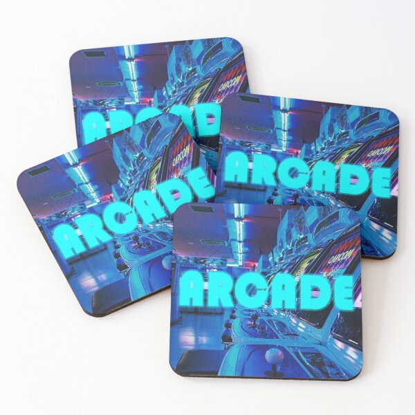 Item preview, Arcade blue aesthetic wall paper designed and sold by RudeCA.