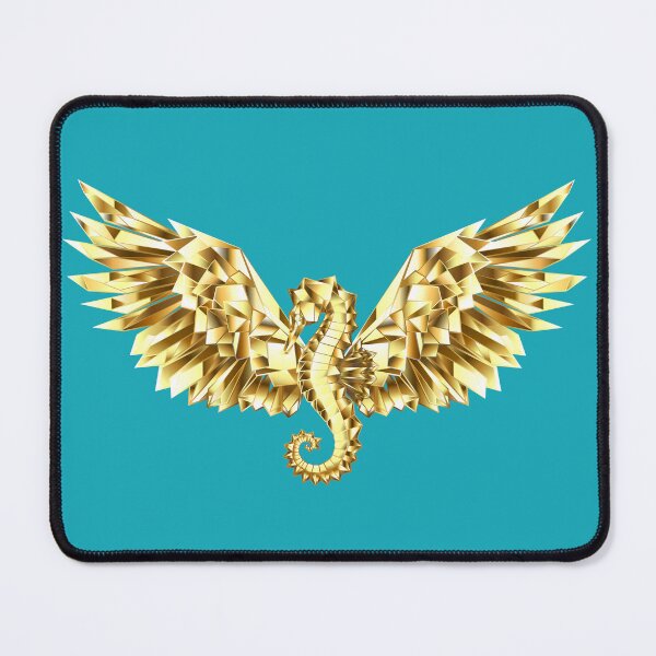 Item preview, golden seahorse wings crystal, Gift idea gold wings, stylish, Original gift, Cool designed and sold by Ksmith-Style.