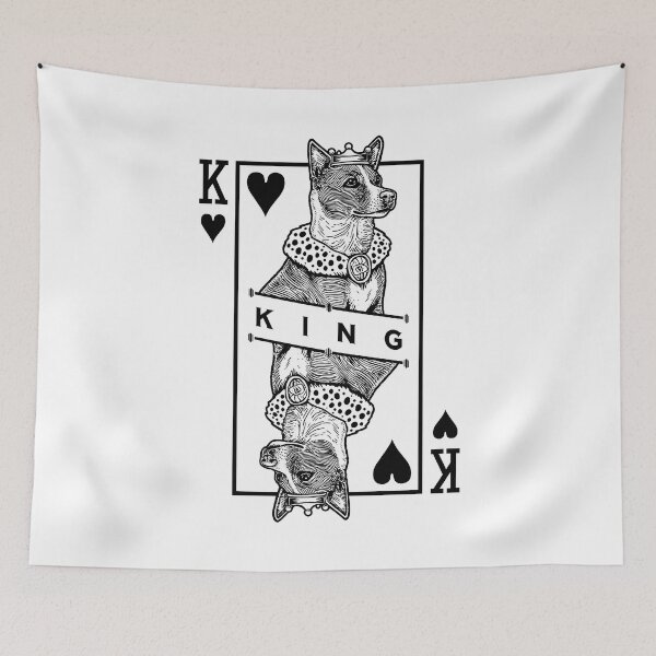 Item preview, Portuguese Podengo Pequeno King Of Hearts Funny Dog Lover designed and sold by GrandeDuc.