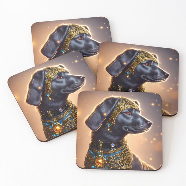 Item preview, Golden Gears: An Enchanting Labrador Retriever King in Steampunk Style designed and sold by nouveaudecor.