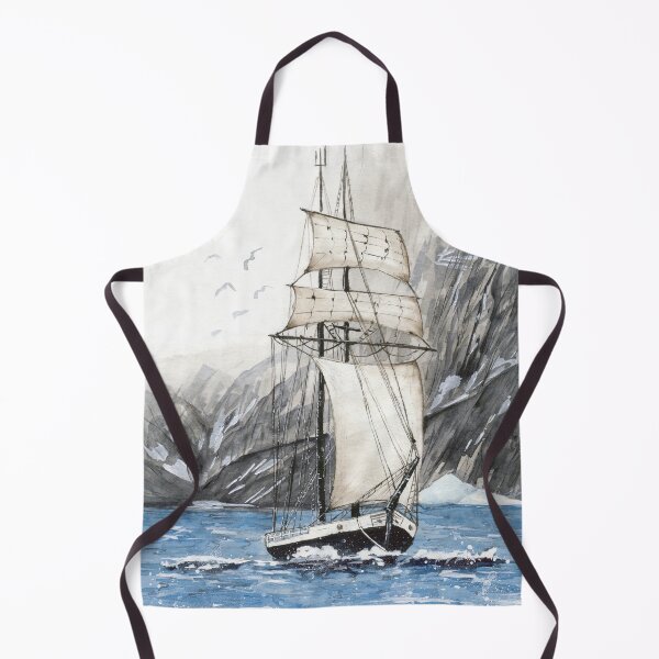 Item preview, Watercolor sailing ship designed and sold by MaryWatercolor.