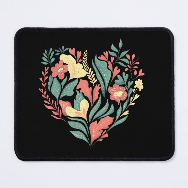 Item preview, Colorful floral heart designed and sold by Sneh Universe.