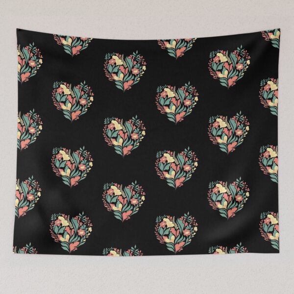 Item preview, Colorful floral heart  designed and sold by Sneh Universe.