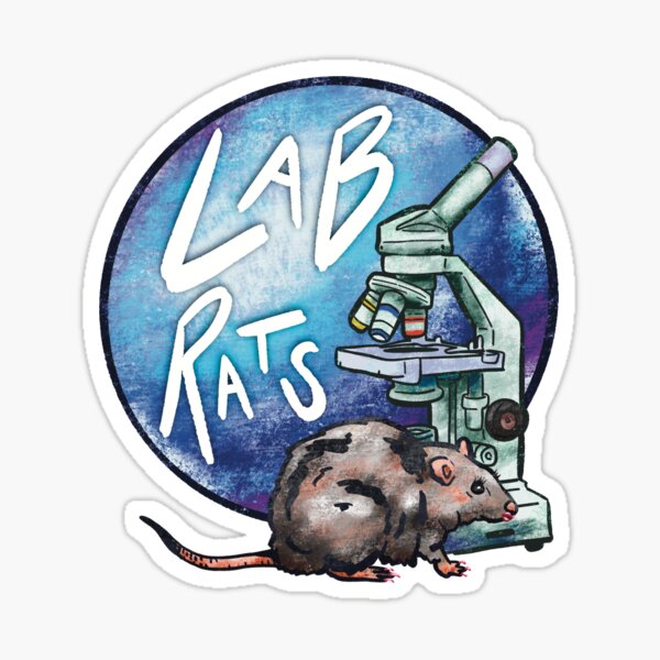 Lab Ratz Experiment 2 - Cartoon Rat - Sticker