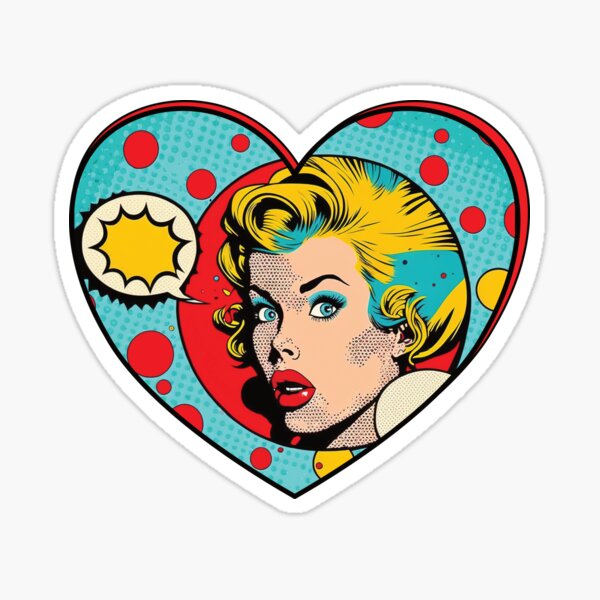 Item preview, Pop Art Love heart designed and sold by GaryDobson.