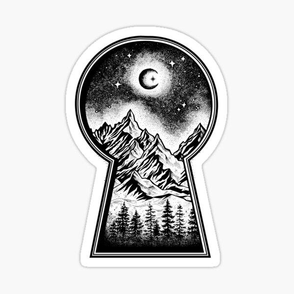 Vista previa del artículo con la obra « Luna y estrellas», diseñado y vendido por Magnetic Pajama.