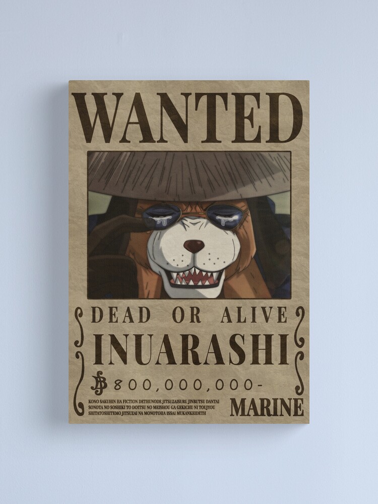 One Piece Duke Inuarashi Bounty Mink King of Zou Wanted