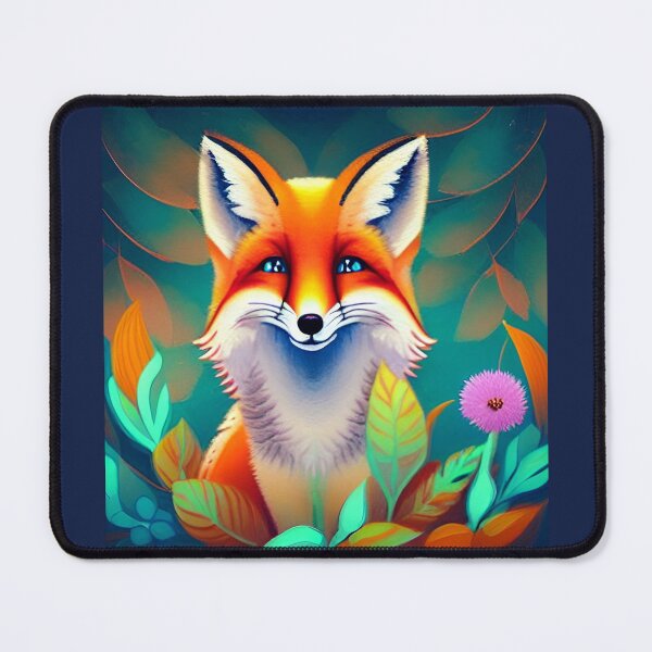 Item preview, Smiling Fox - Popping Up from the Plants designed and sold by ArtistsQuest.