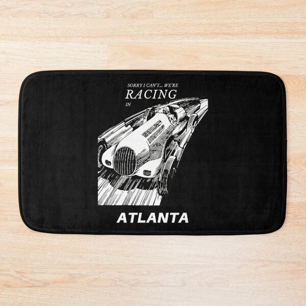 Item preview, I can't we're racing in Atlanta, USA - Motorsport Car Racing Raceway Vintage Poster designed and sold by Vintage-TM.