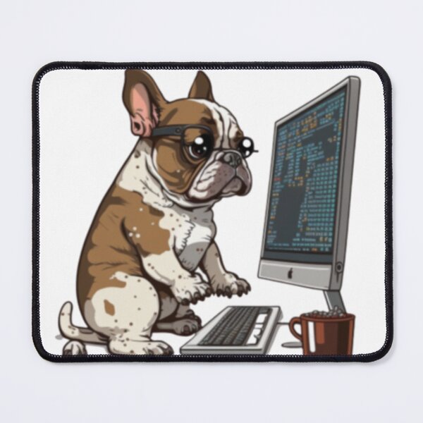 Item preview, Frenchie the Coder French Bulldog  designed and sold by PetsEnough.