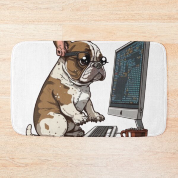 Item preview, Frenchie the Coder French Bulldog  designed and sold by PetsEnough.