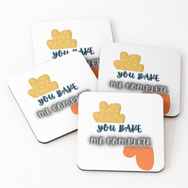 Item preview, You Bake me Complete Funny Cute Kitchen Baking Oven Hearts Cookies designed and sold by PixelPizzazz.