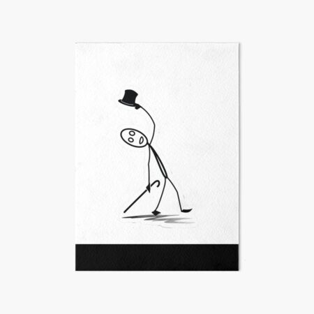 Feral Stick Figures Art Board Print for Sale by radioactiveoli