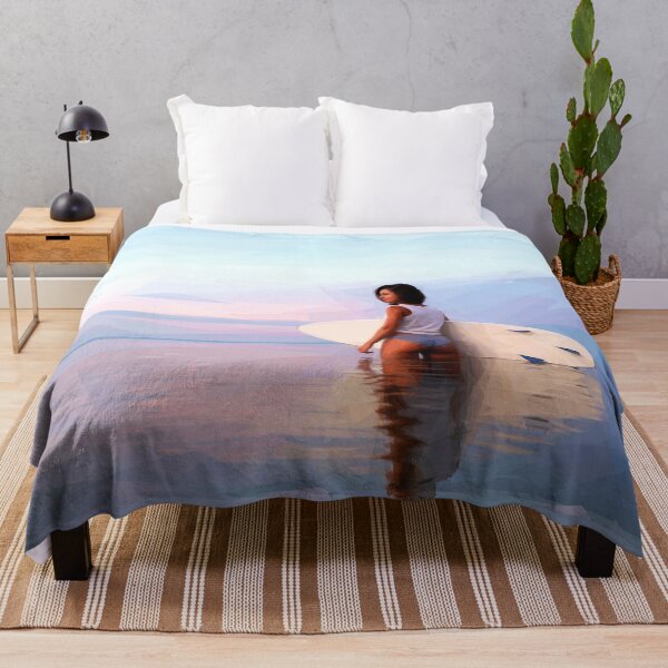 Item preview, Female surfer image made from lines and triangles. designed and sold by janesg.