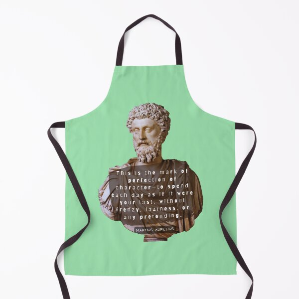 Item preview, Marcus Aurelius colorful portrait and quote: This is the mark of perfection of character— designed and sold by artbleed.