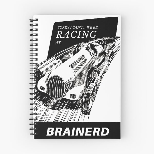 Item preview, I can't we're racing in Brainerd, Minnesota, USA - Motorsport Car Racing Raceway Vintage Poster designed and sold by Vintage-TM.
