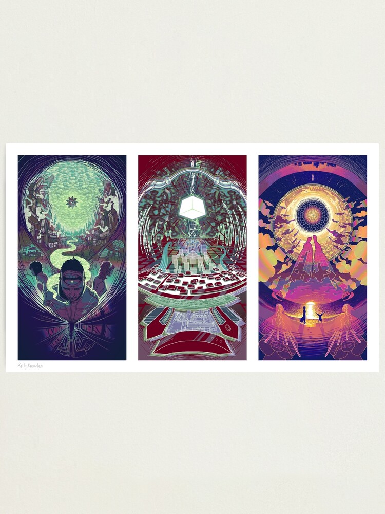 Alternate view of Neuromancer Triptych Photographic Print