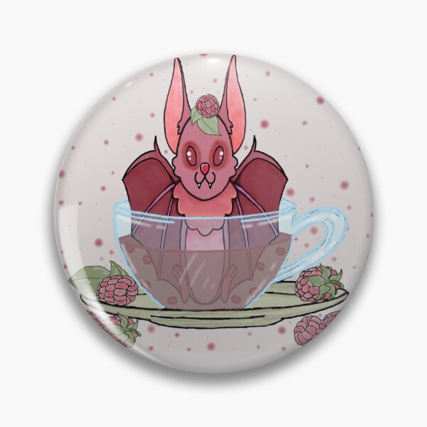Item preview, Raspberry Tea Bat designed and sold by Book-Bunny22.