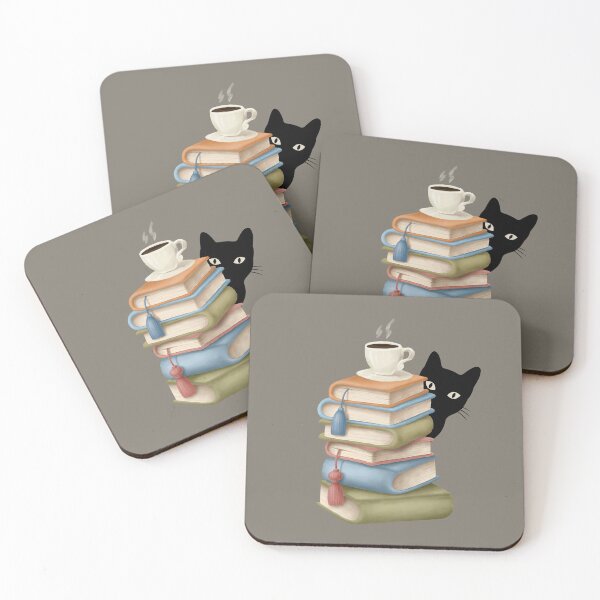 Item preview, Coffee Books and Cat Lovers Life Essentials designed and sold by SunfullyYours.