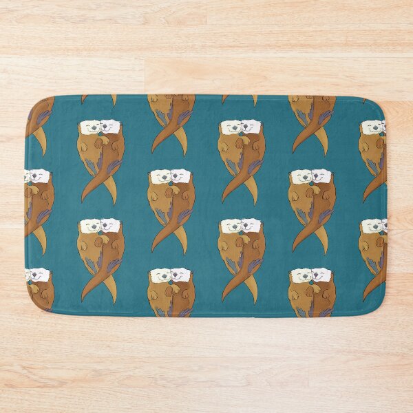 Item preview, Snuggle Otters Holding Hands designed and sold by Casey Wilkinson.