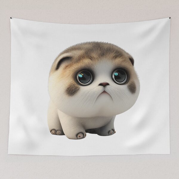 Item preview, Cute Baby Scottish Fold Cat designed and sold by PlanetDino.