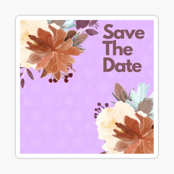  TSDTUO Save The Date Floral Stickers for 2023 Wedding
