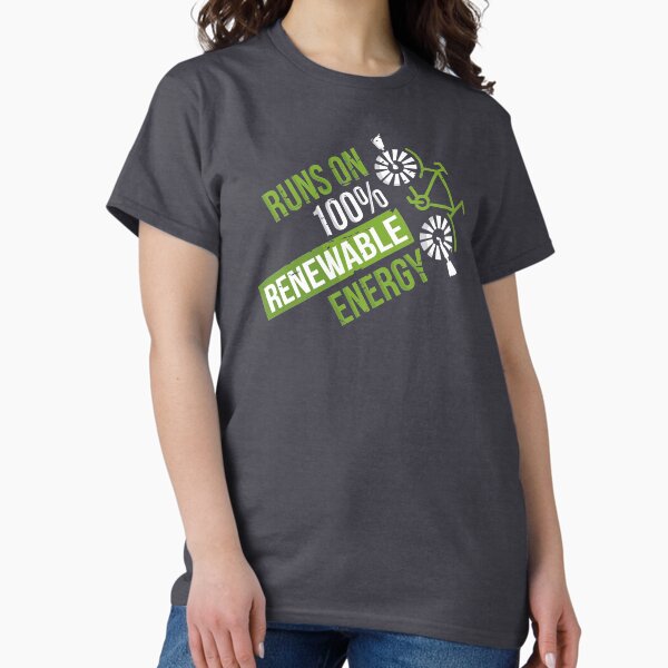 Item preview, Runs On 100% Renewable Energy Environmentalist Gifts designed and sold by highparkoutlet.
