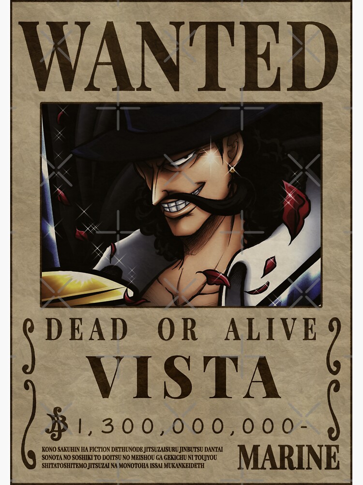 One Piece Poster - Wanted Cross Guild Bounty – One Piece Gifts