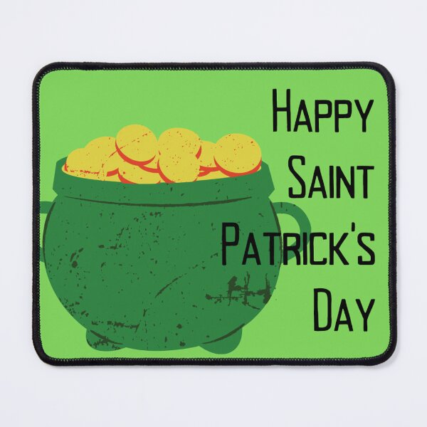 Item preview, Happy Saint Patrick's Day With Pot of Gold designed and sold by KayLadyBug.