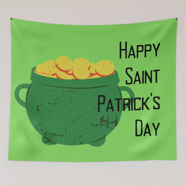 Item preview, Happy Saint Patrick's Day With Pot of Gold  designed and sold by KayLadyBug.