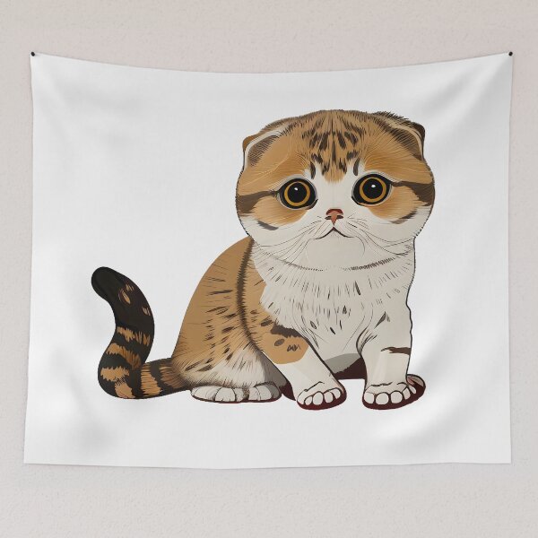 Item preview, Cute Baby Scottish Fold Cat designed and sold by PlanetDino.