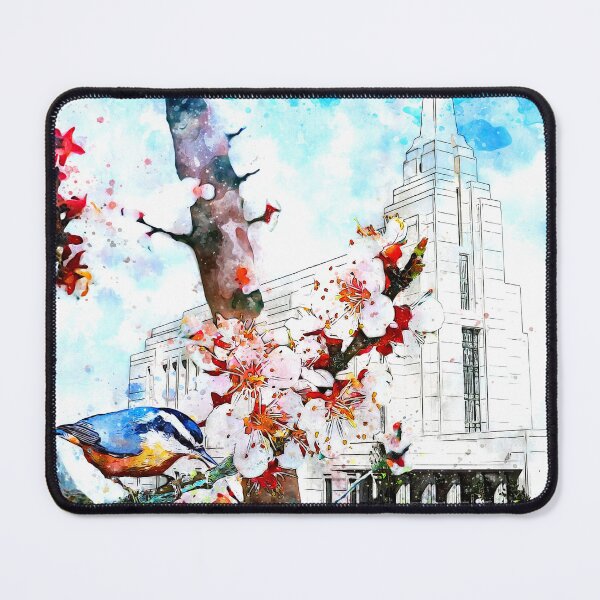 Item preview, The Red Breasted Nuthatch - Rexburg Idaho Temple designed and sold by Wang Qi An.
