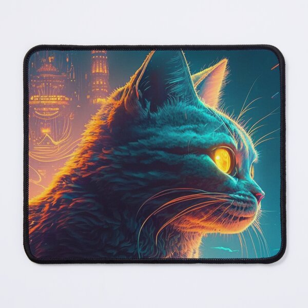 Item preview, Deep thinker cat on future tech designed and sold by DesignVentures.