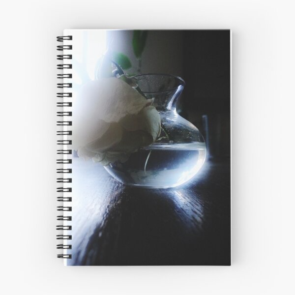 Item preview, Wilted Iceberg Rose in Small Glass Vase designed and sold by Nalinne Jones.