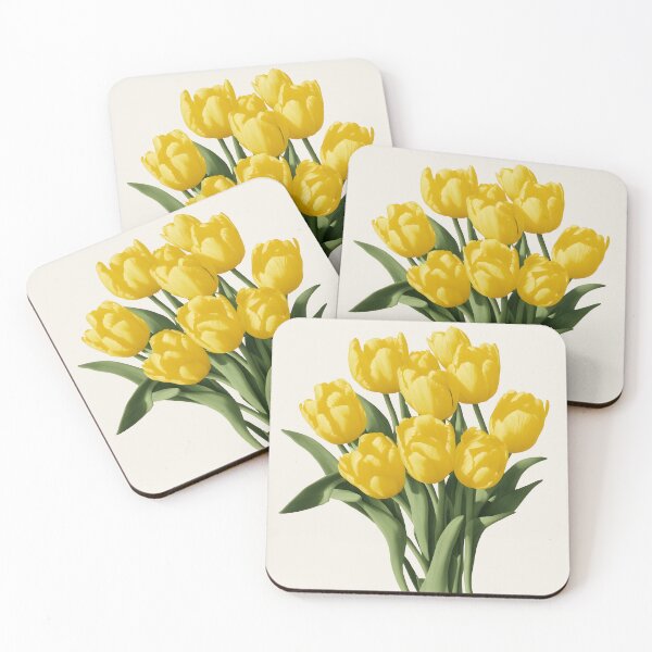 Item preview, Yellow tulips - vintage botanicals designed and sold by Edith Leyster.