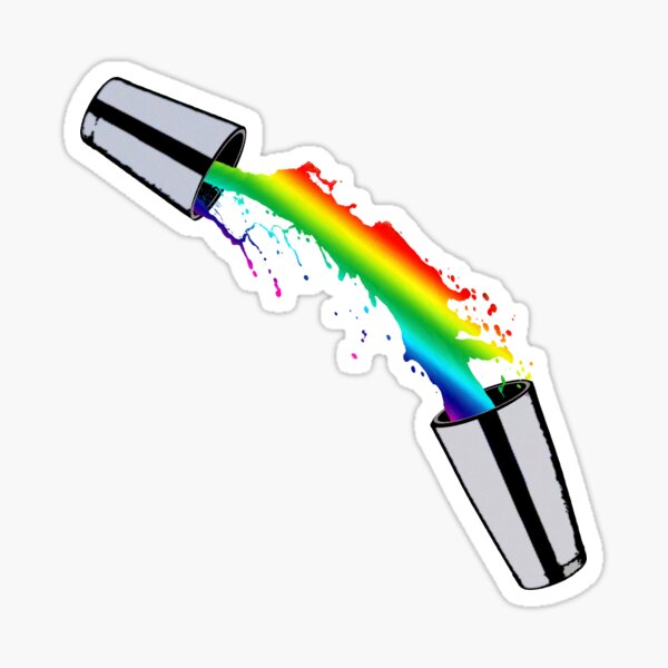 Item preview, Rainbow Cocktail Bartender Bar Shaker  designed and sold by DTAYLSTUDIOS.