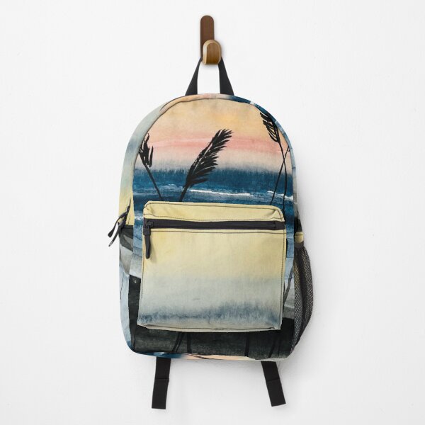 Item preview,  Watercolor Ocean Beach Skyline Sunset designed and sold by JuniperWD.