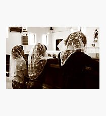 Kneeling in Prayer Photographic Print