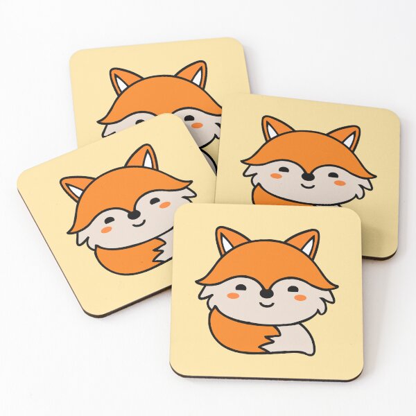 Item preview, Cute Kawaii Cartoon Fox designed and sold by 8thStreetDesign.