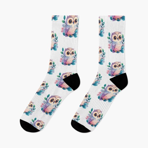 Item preview, Colorful Pastel Cute Owl, Adorable Owl, Pastel colors designed and sold by AHthatIsNice.