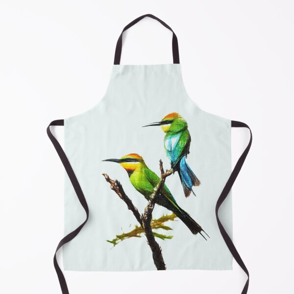 Item preview, Two bee eaters. Image made using only lines. designed and sold by janesg.