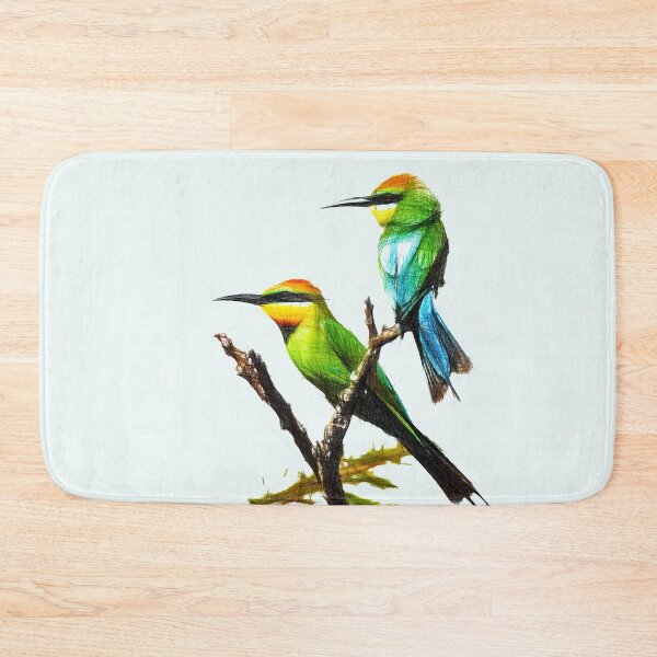 Item preview, Two bee eaters. Image made using only lines. designed and sold by janesg.