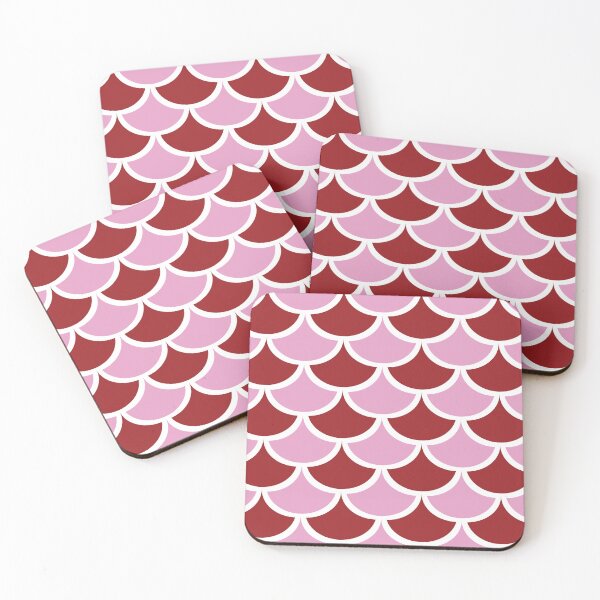 Item preview,  Fish Scale Inspired Modern Tiles Style Pattern Illustration,Circle Circular Mermaid designed and sold by Dazzline Designs.