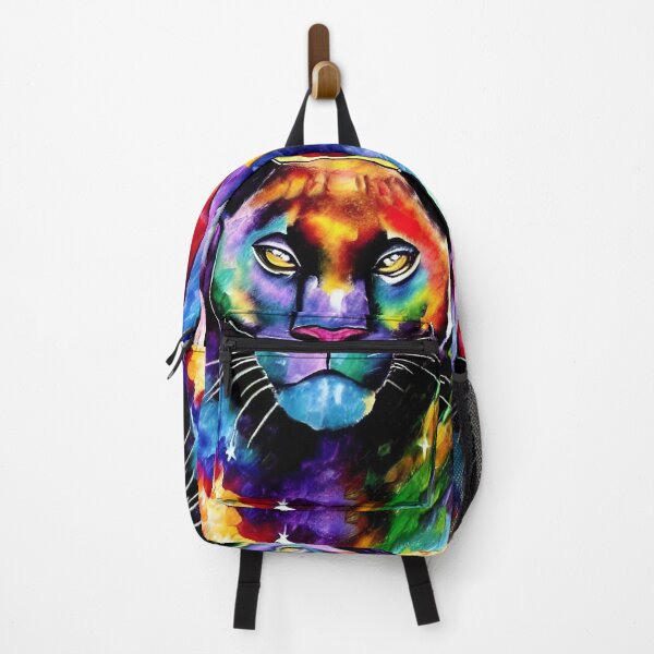 Item preview, Panther / Cougar - Rainbow Colors designed and sold by ArtistsQuest.