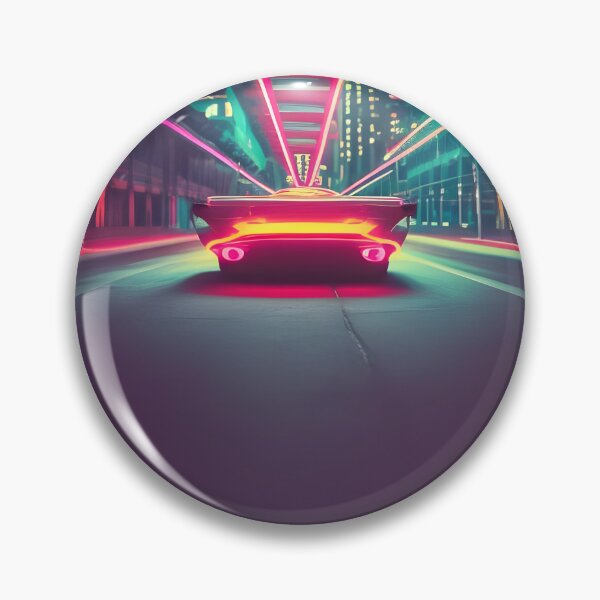Item preview, Synth Wave City Night Driving Neon Street Lights designed and sold by Ink Art Design.