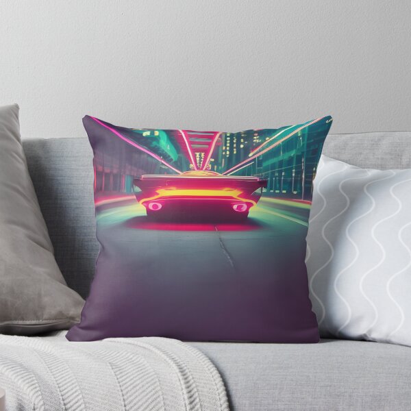 Item preview, Synth Wave City Night Driving Neon Street Lights designed and sold by Ink Art Design.