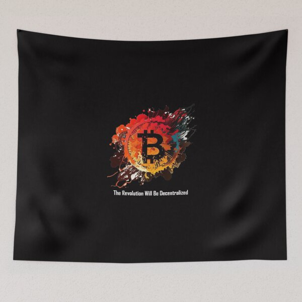 Item preview, Bitcoin -  The Revolution Will Be Decentralized designed and sold by Kameeno.