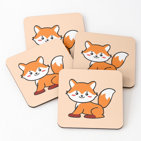 Item preview, Cute Kawaii Cartoon Fox designed and sold by 8thStreetDesign.